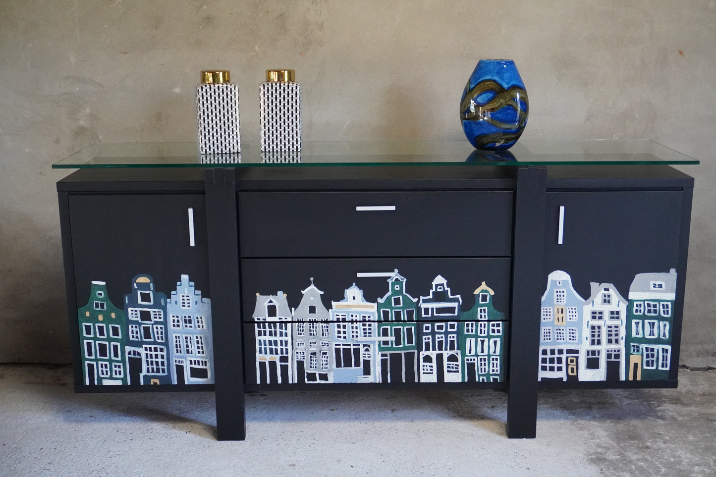 Grachtenpanden dressoir