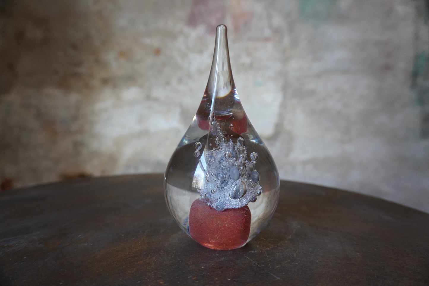 Druppel Vulcano - 12/13cm, Rood & Blauw