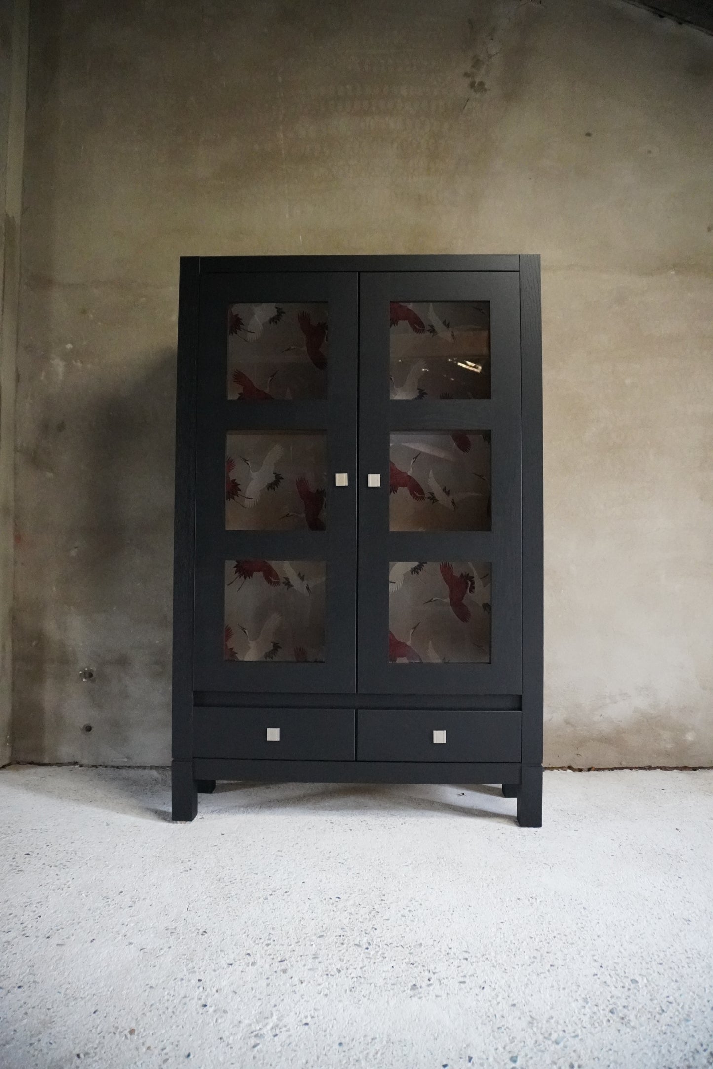 Vitrine kast Kraanvogels
