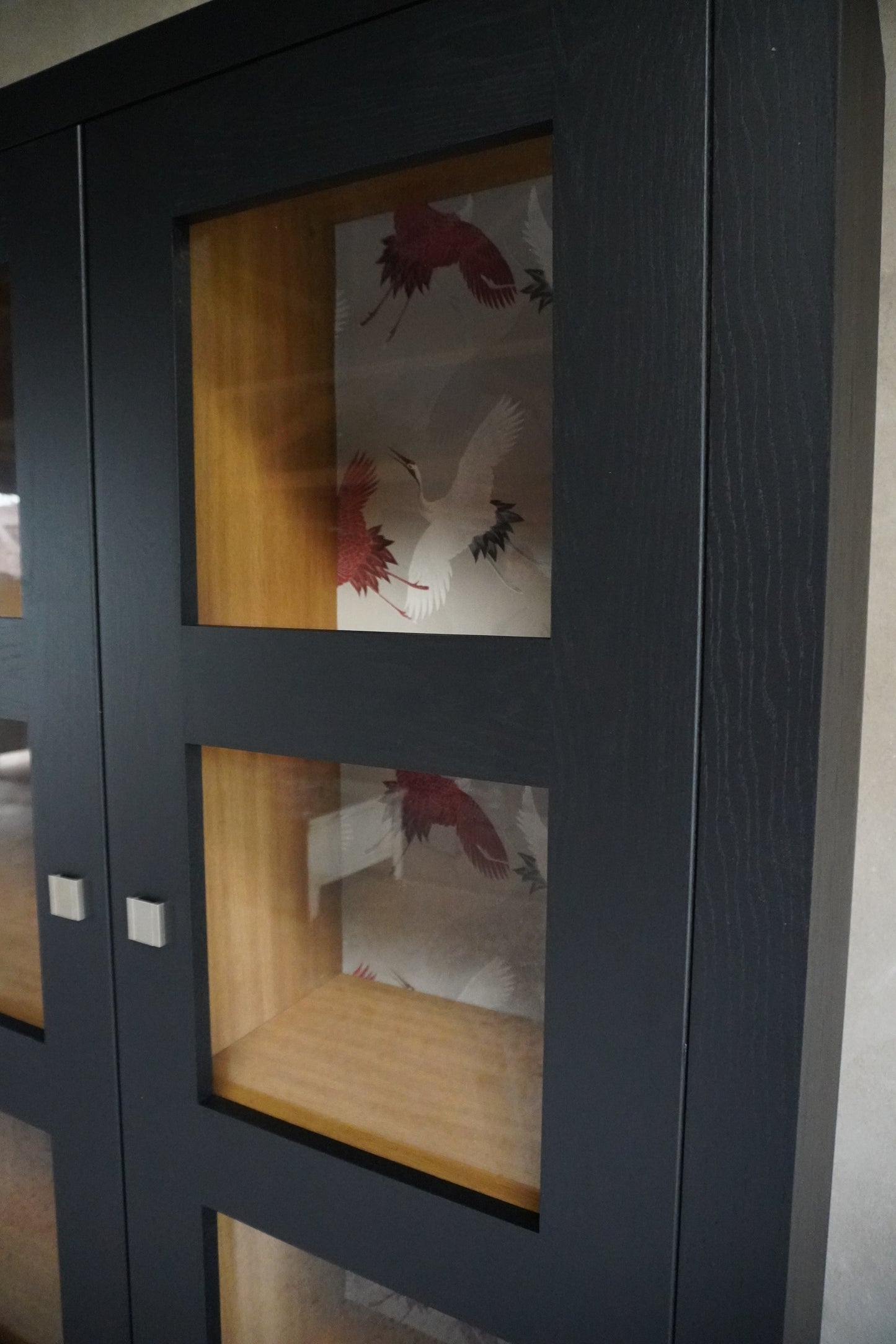 Vitrine kast Kraanvogels