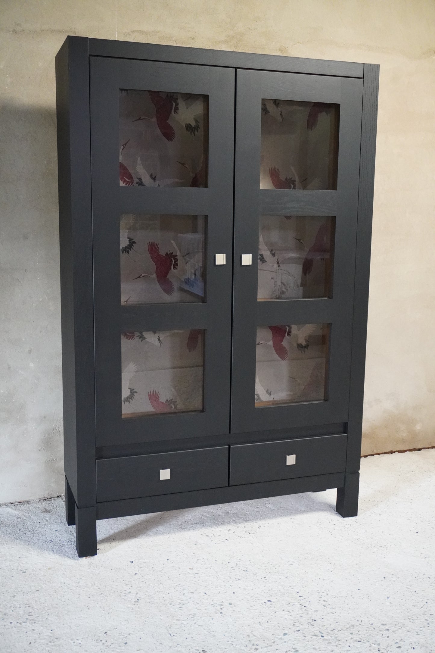 Vitrine kast Kraanvogels