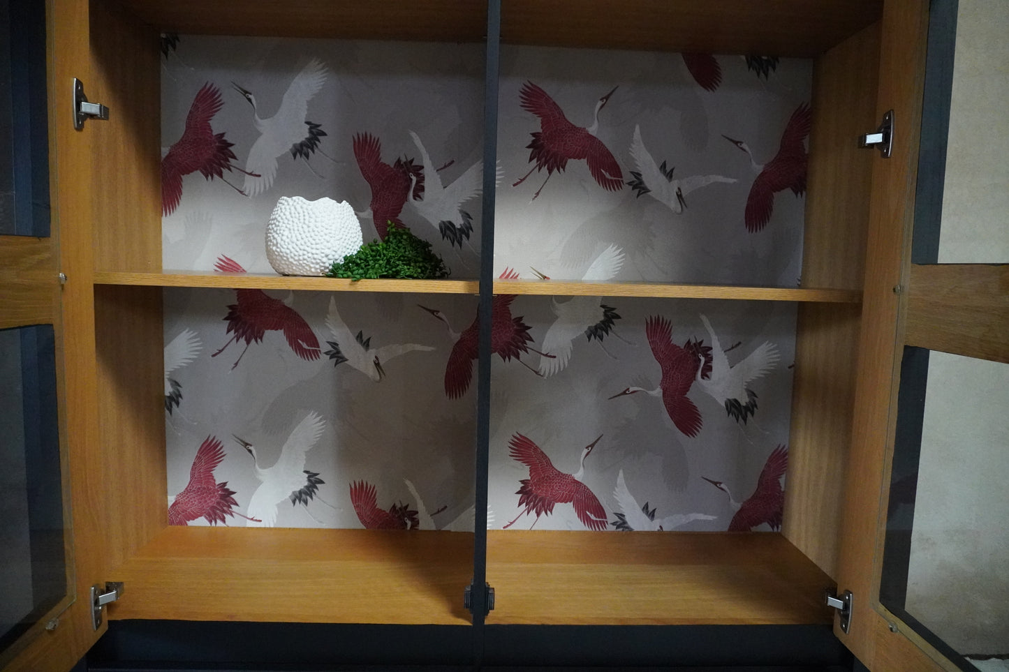 Vitrine kast Kraanvogels