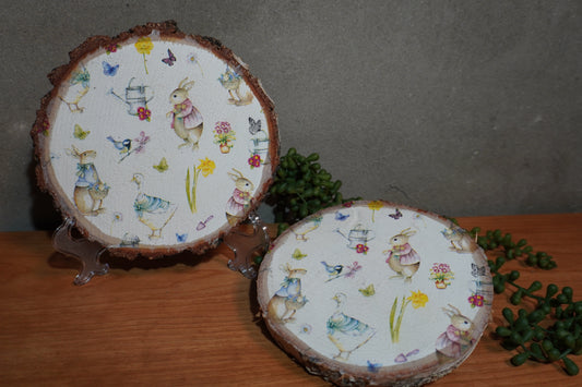 Berk schijf - Paas tuin