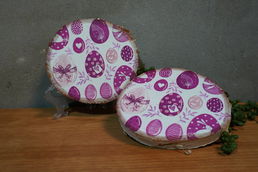 Berk schijf - Paaseieren paars