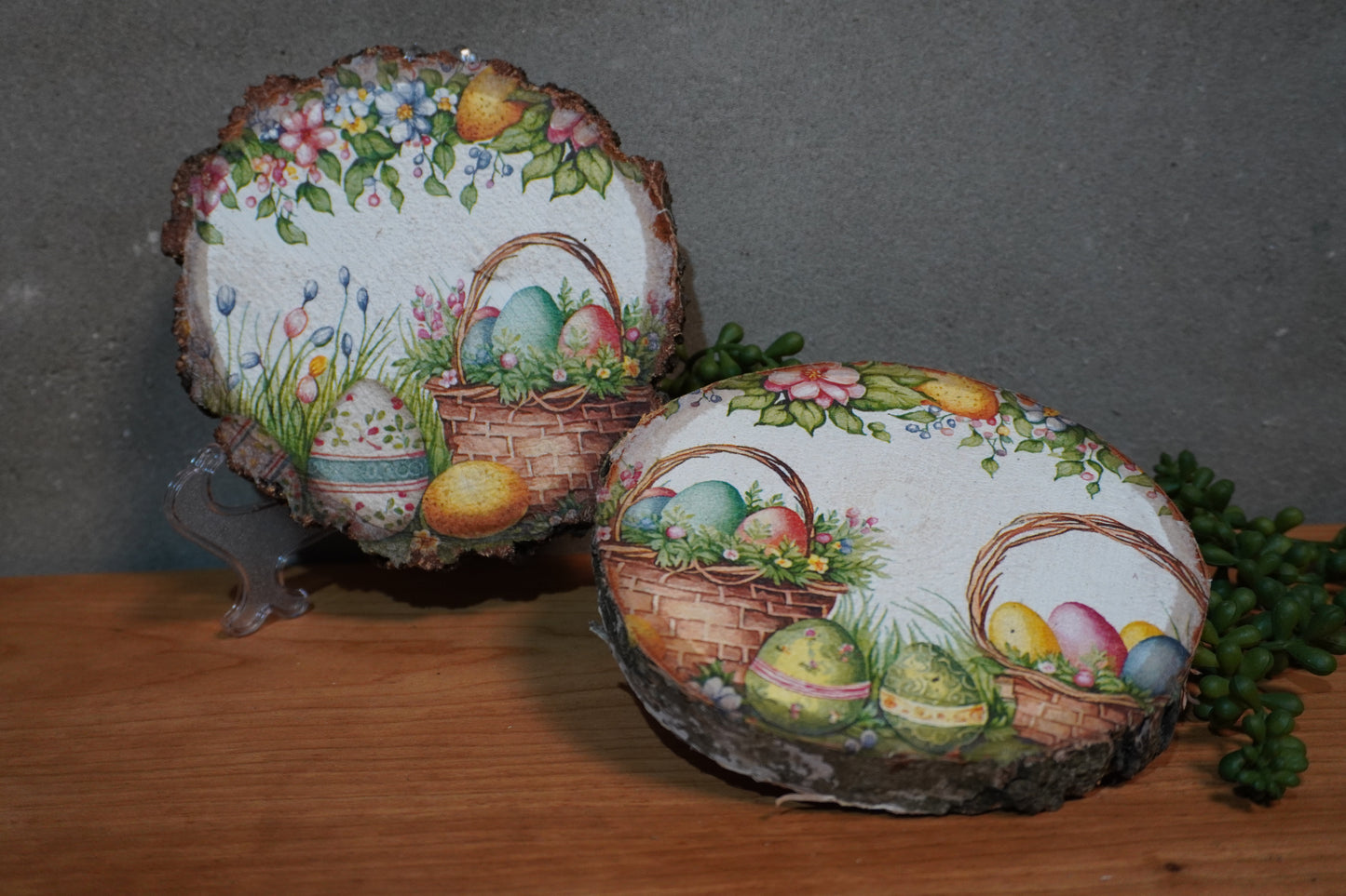 Berk schijf - Paaseieren in mandje