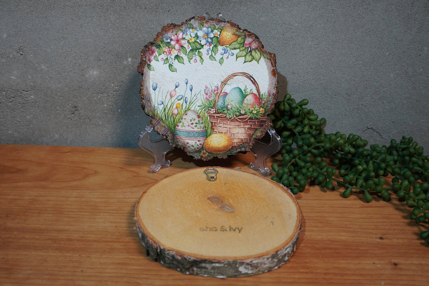 Berk schijf - Paaseieren in mandje