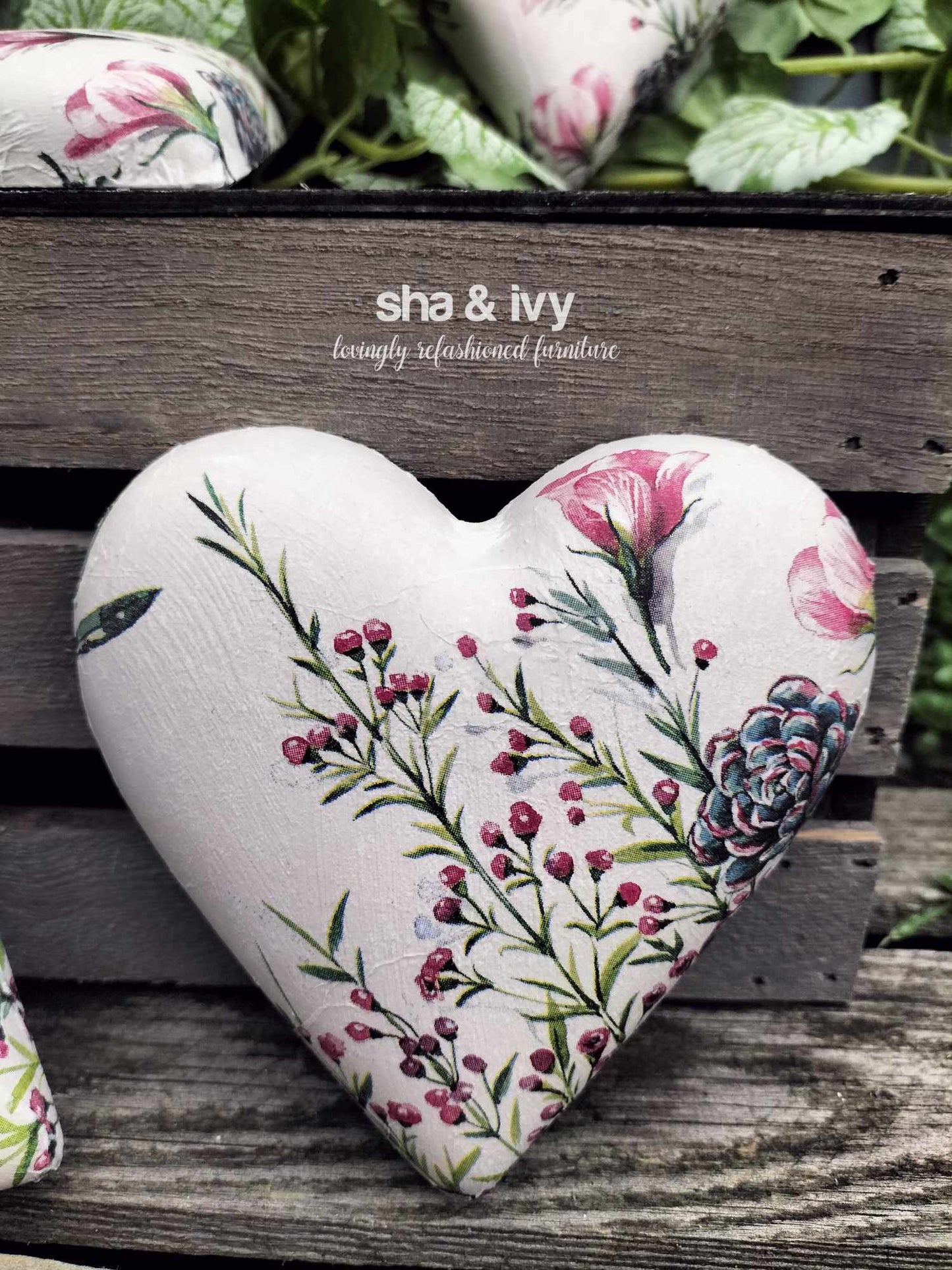 Decoupage hart - just say yes