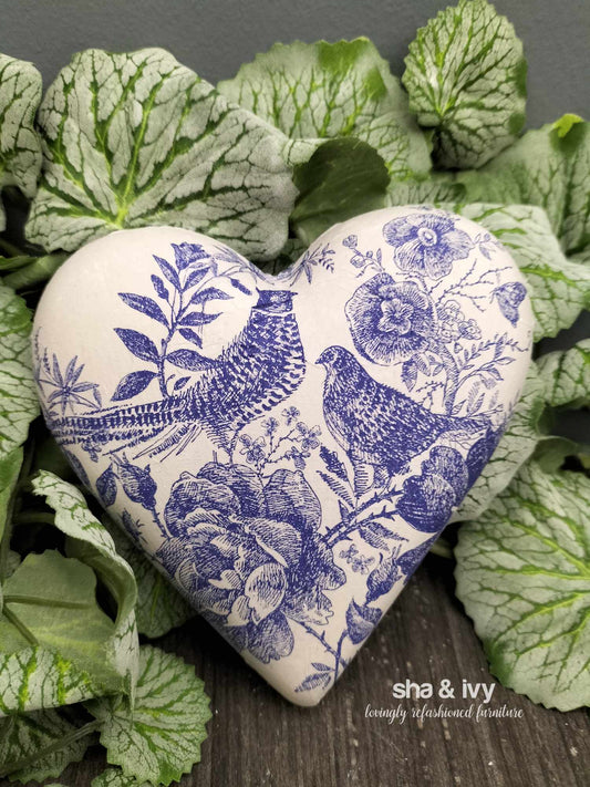 Decoupage hart - fazant