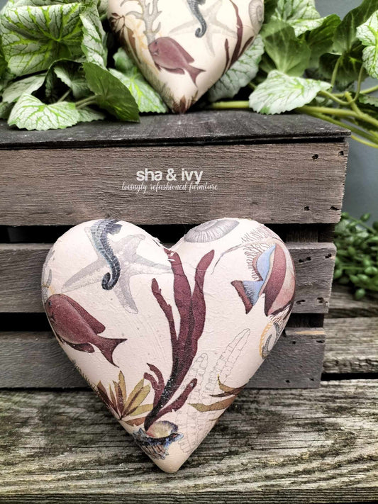 Decoupage hart - zeeleven