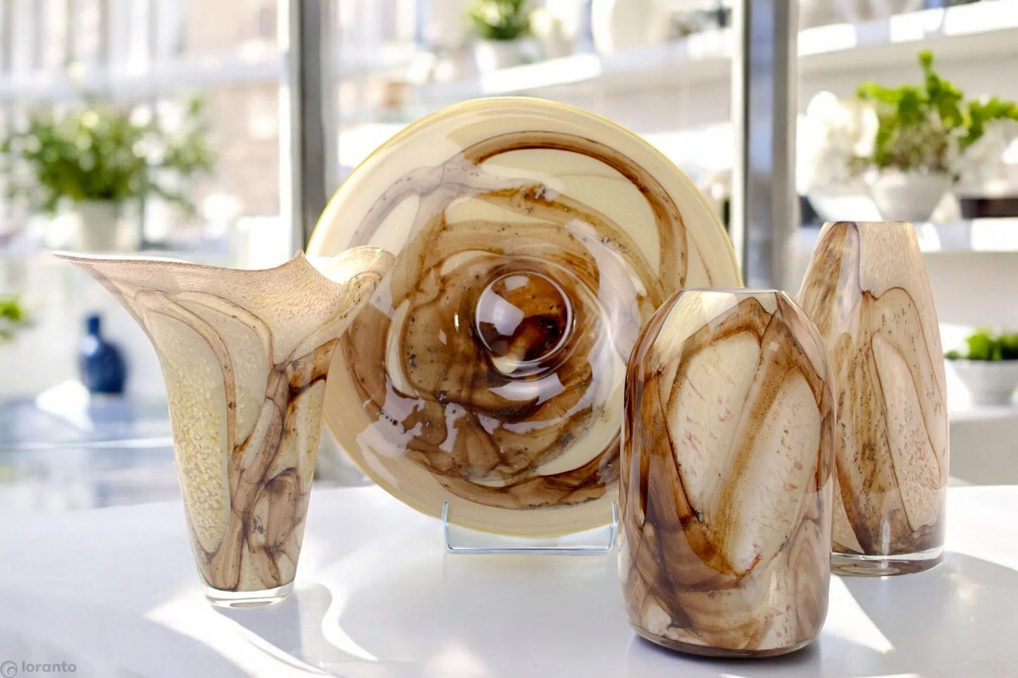 Glazen vaas - Dune, 27cm & 31cm