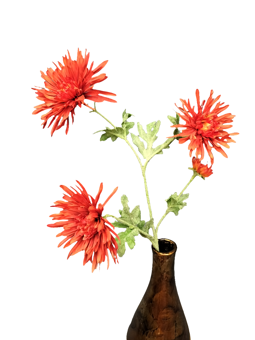 Gerbera spin - 65cm - rood