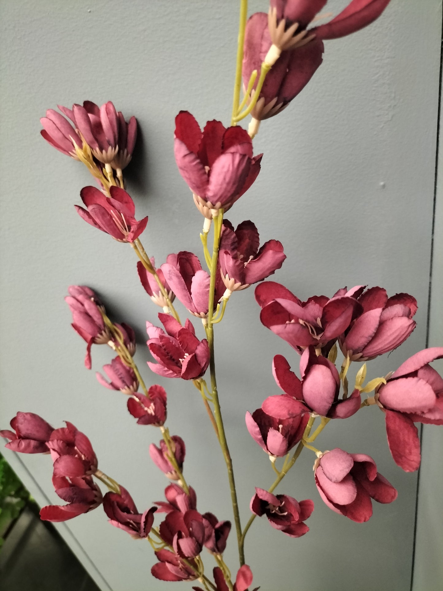 Pistachio bloemen - 105cm, Bordeaux rood