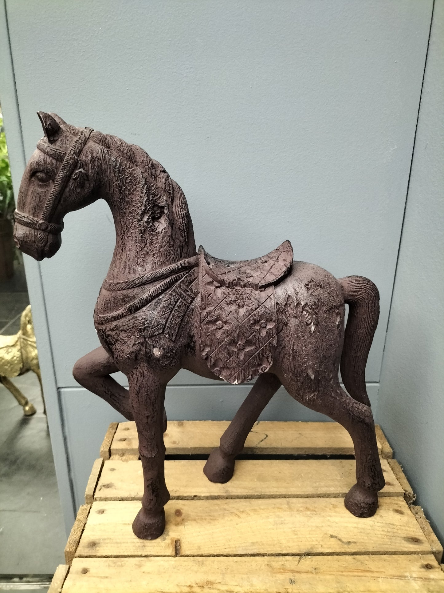 Paard - polyresin, 44cm