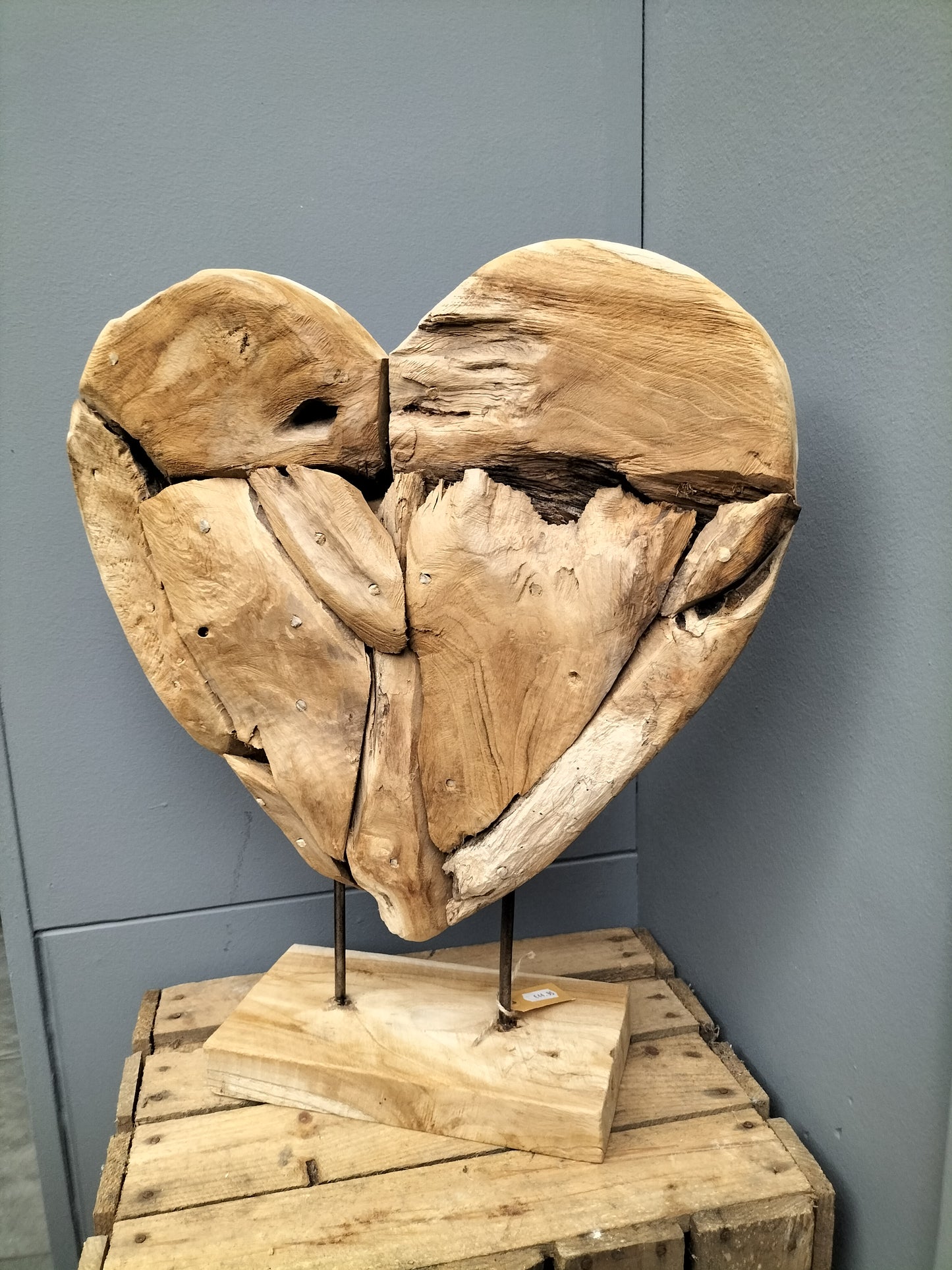 Groot houten hart - 50cm X 40cm