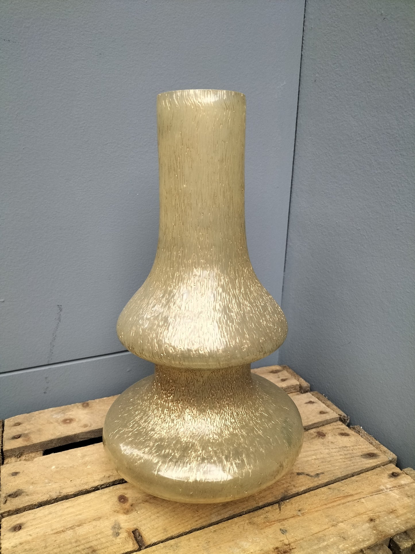 Glazen vaas - goud, 36cm