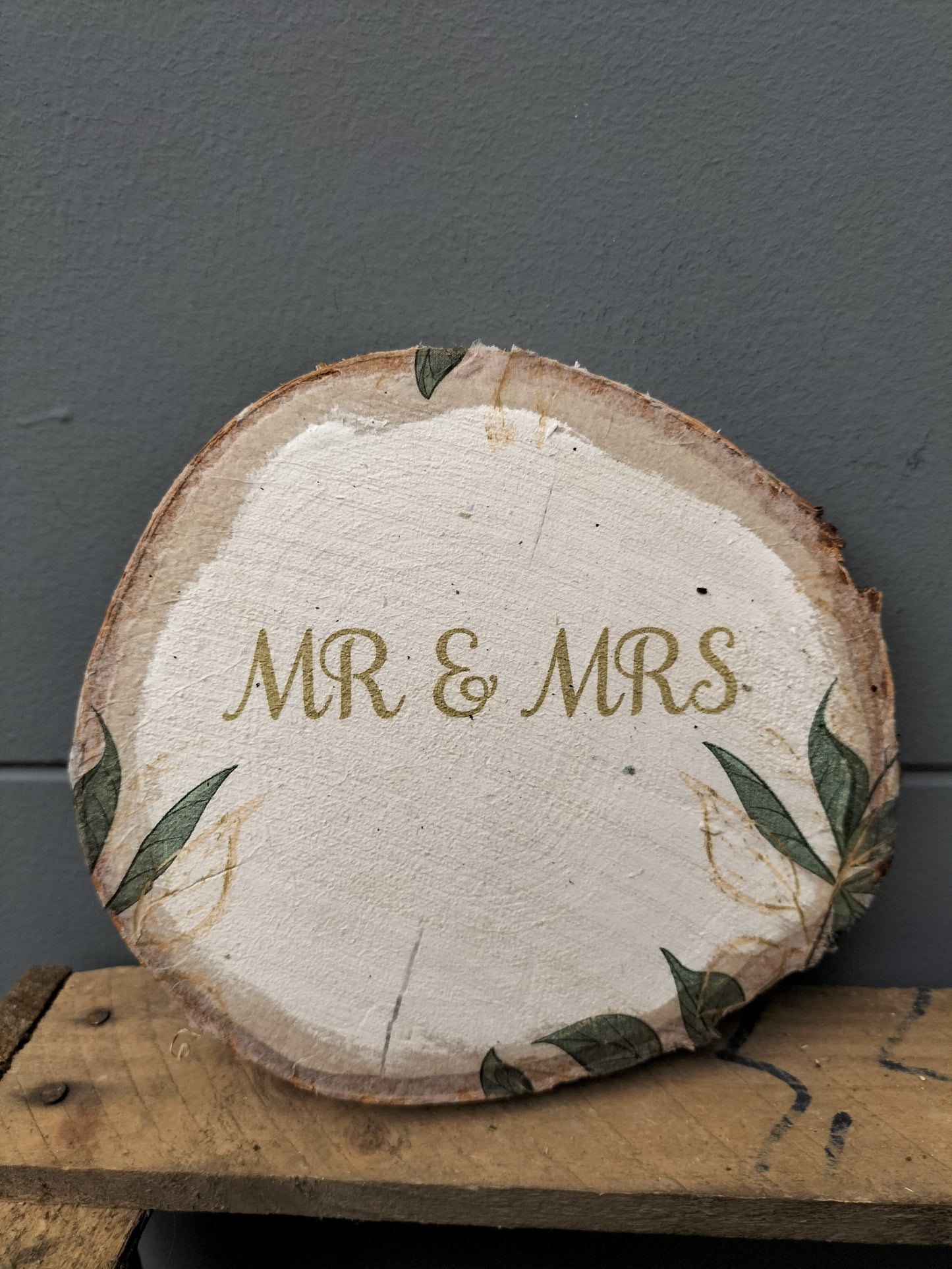 Berk schijf - Mr & Mrs groen