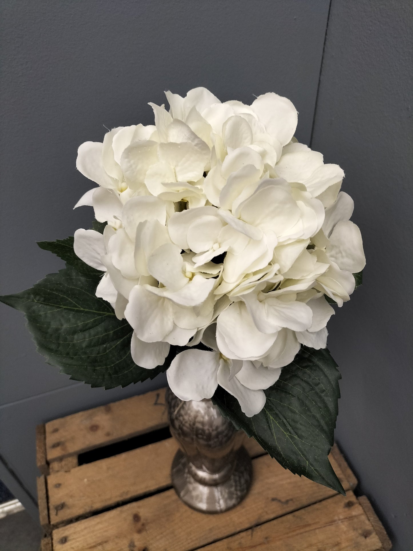 Hortensia - wit 48cm