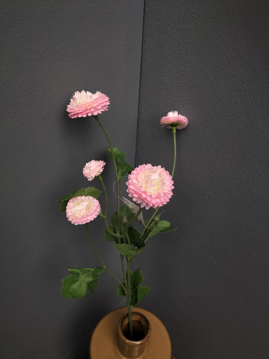 Pompom bloemen - roze, 60cm