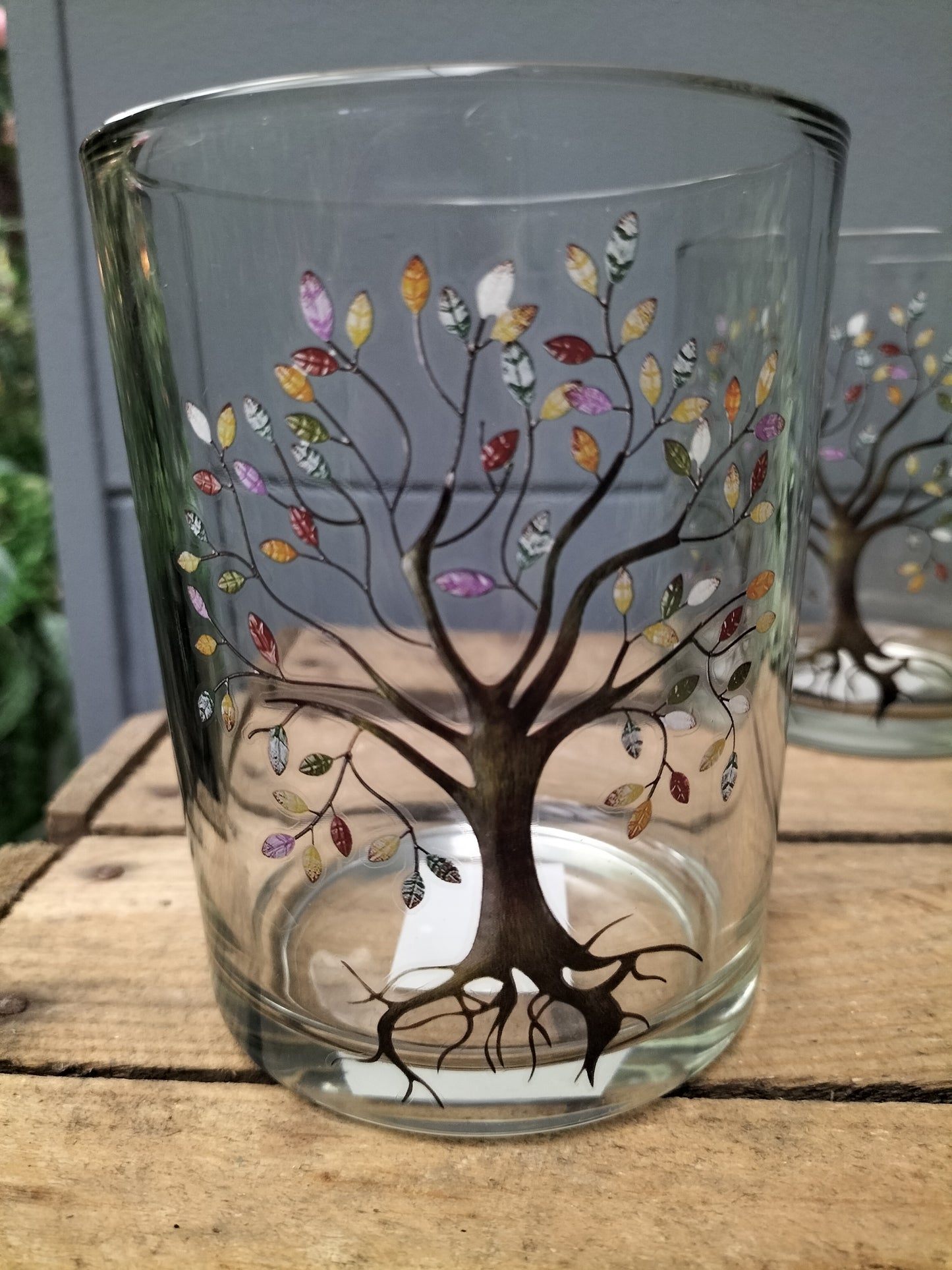 Waxinelicht houder tree of life - 12.5cm