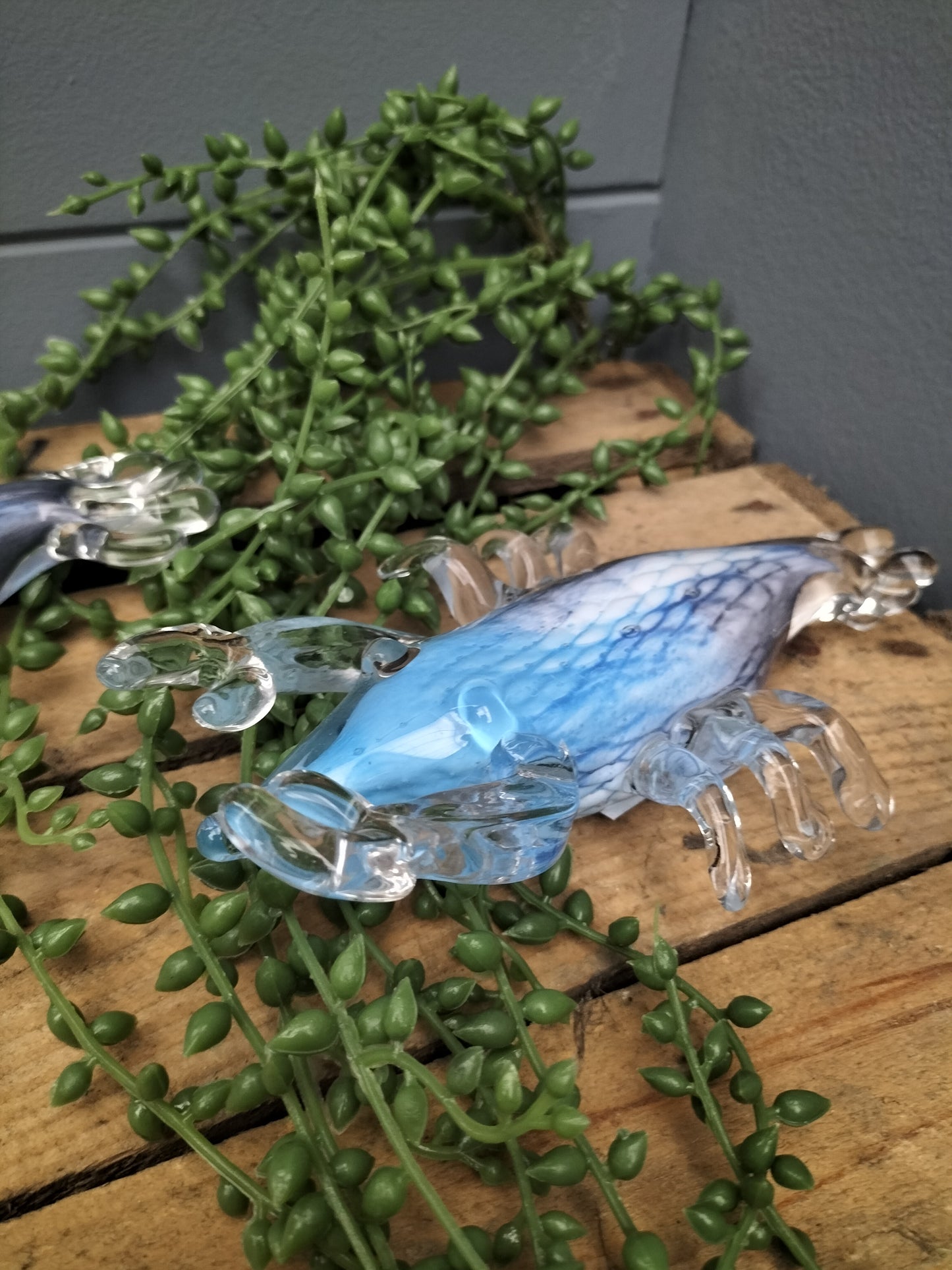 Sculptuur kreeft - glas 22cm