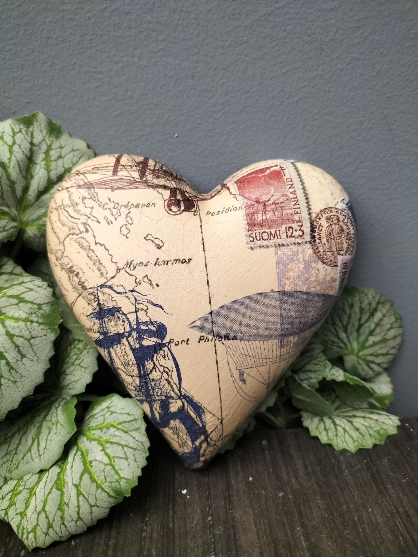 Decoupage hart - journey