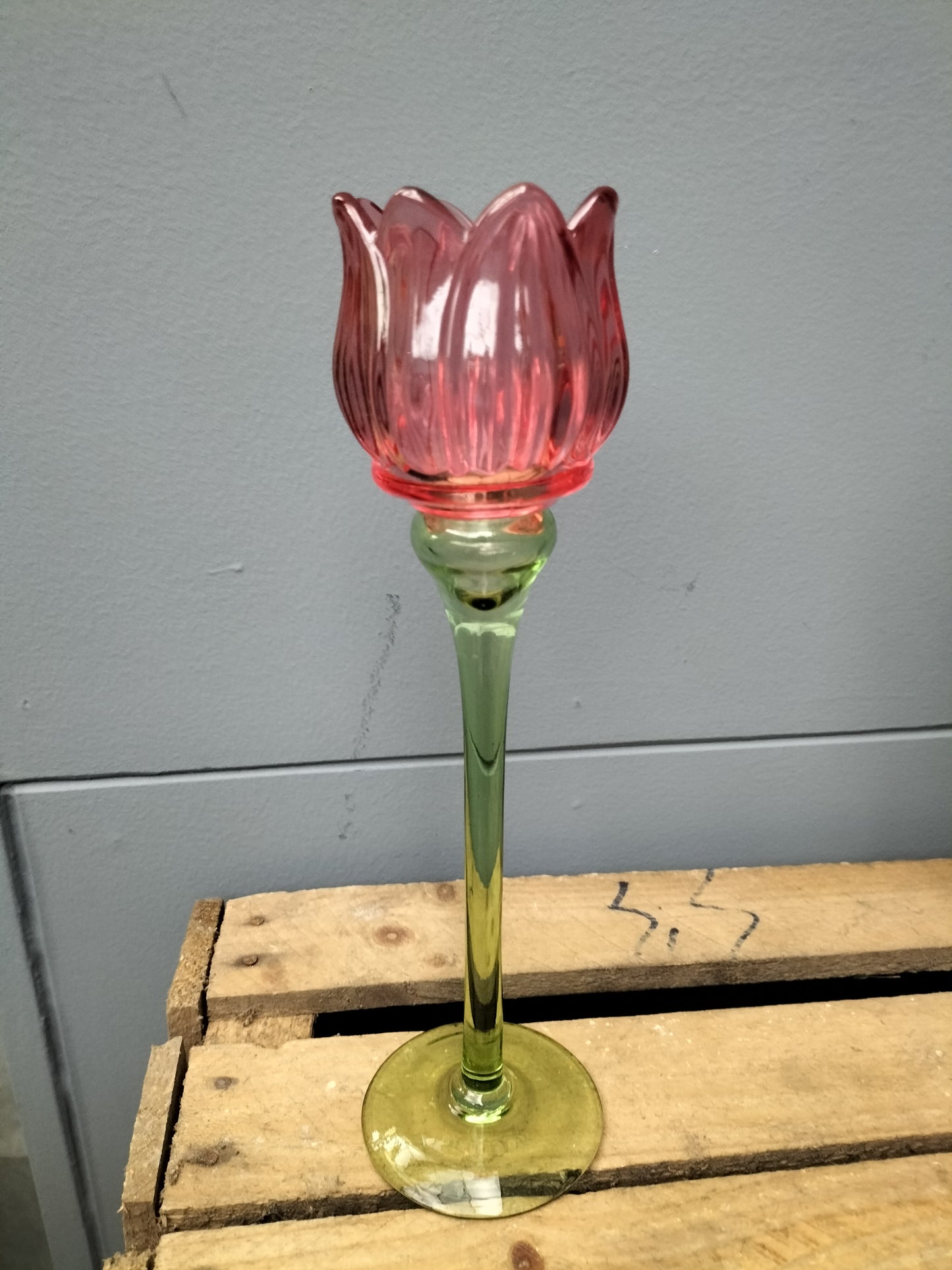 Waxinelicht houder Tulp - 27.5cm