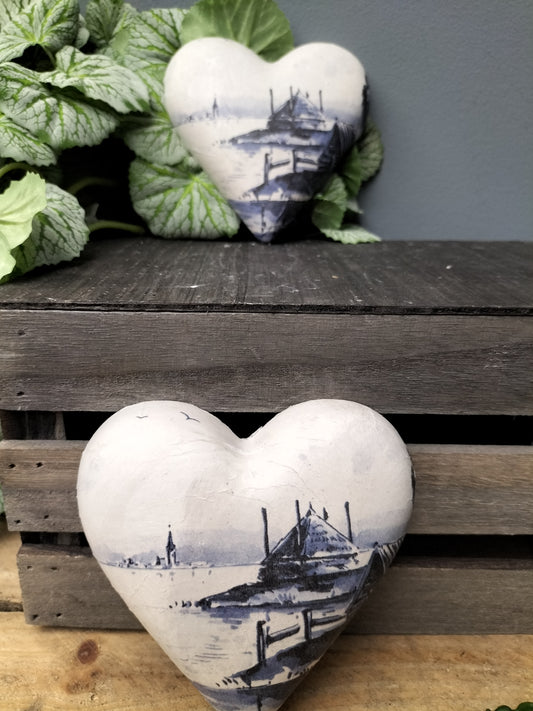 Decoupage hart - hooiberg