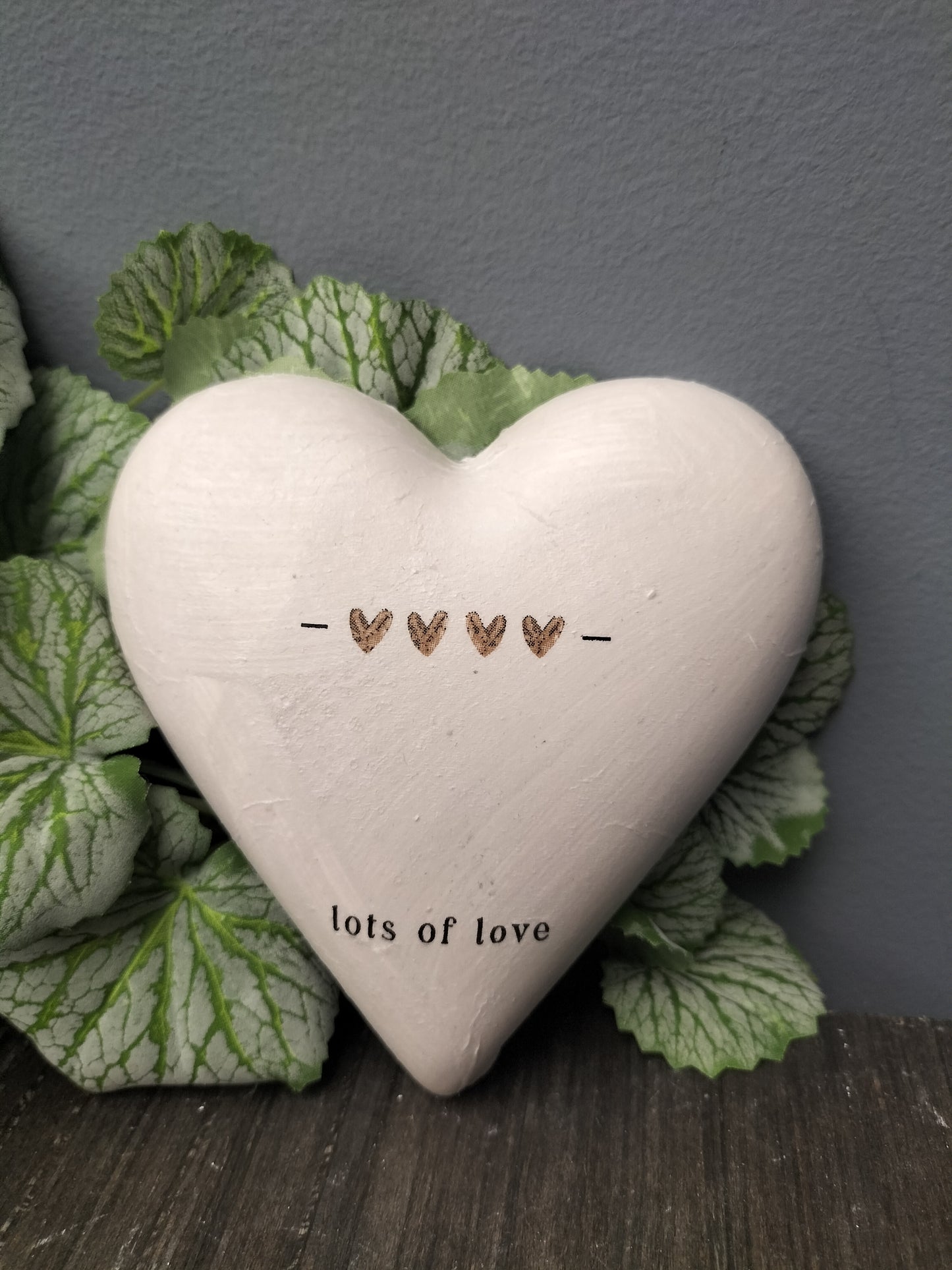 Decoupage hart - lots of love