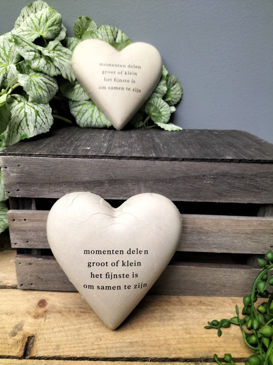 Decoupage hart - momenten delen