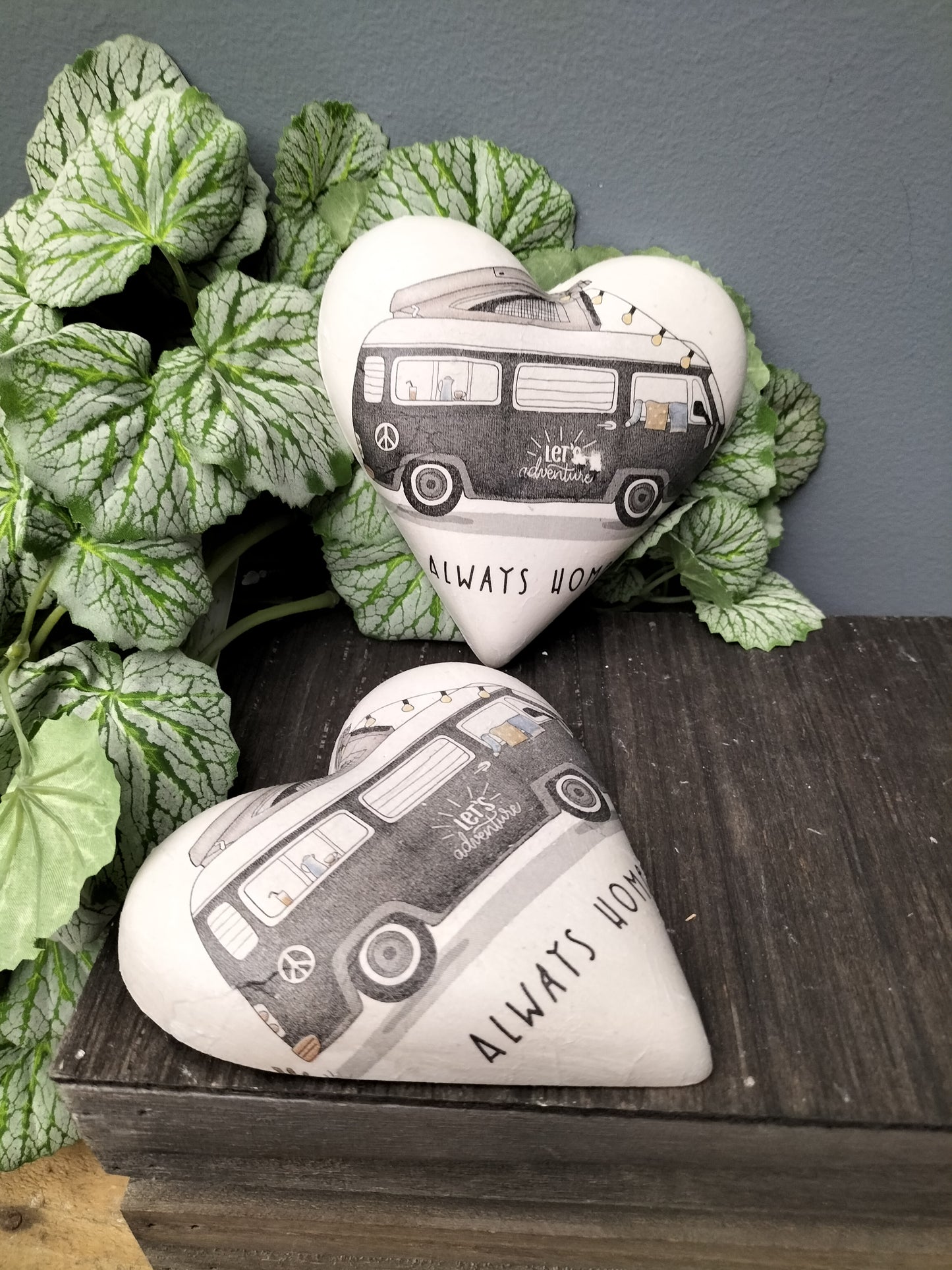 Decoupage hart - always home