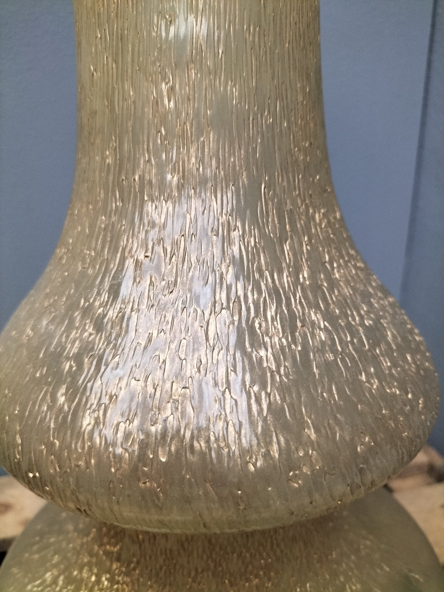 Glazen vaas - goud, 36cm