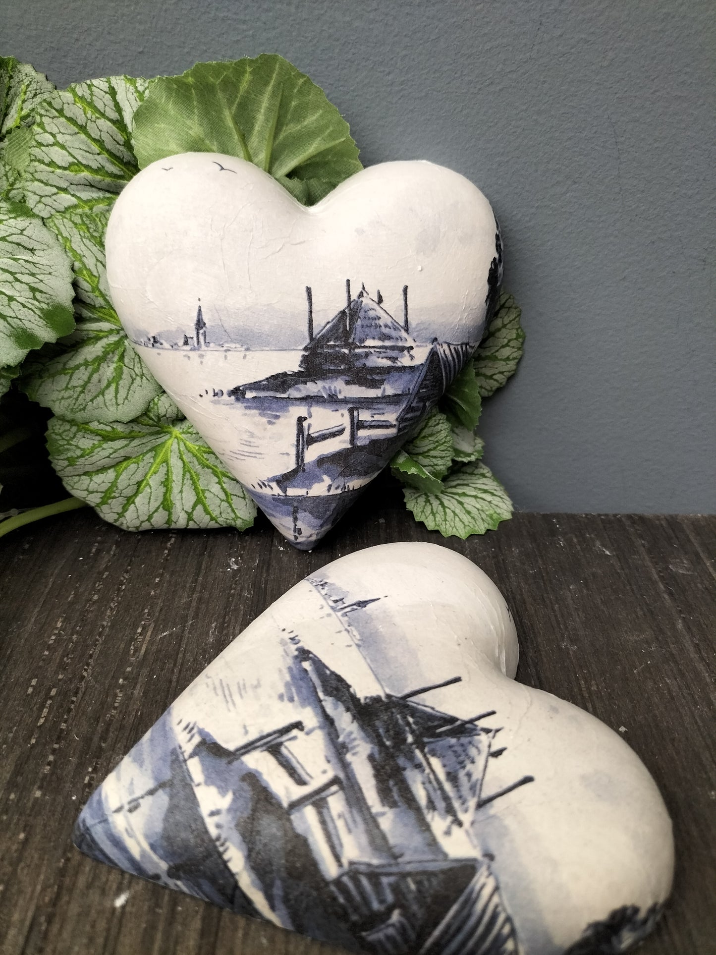 Decoupage hart - hooiberg