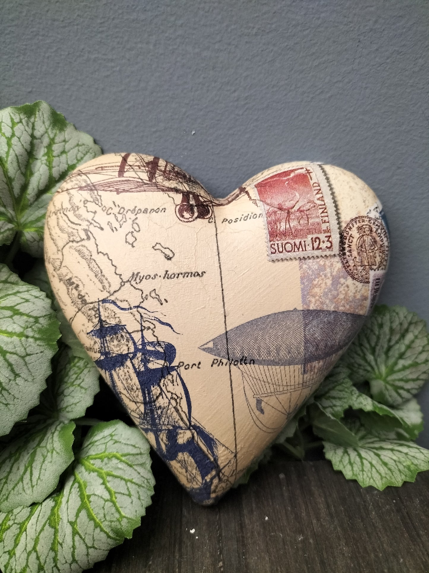 Decoupage hart - journey