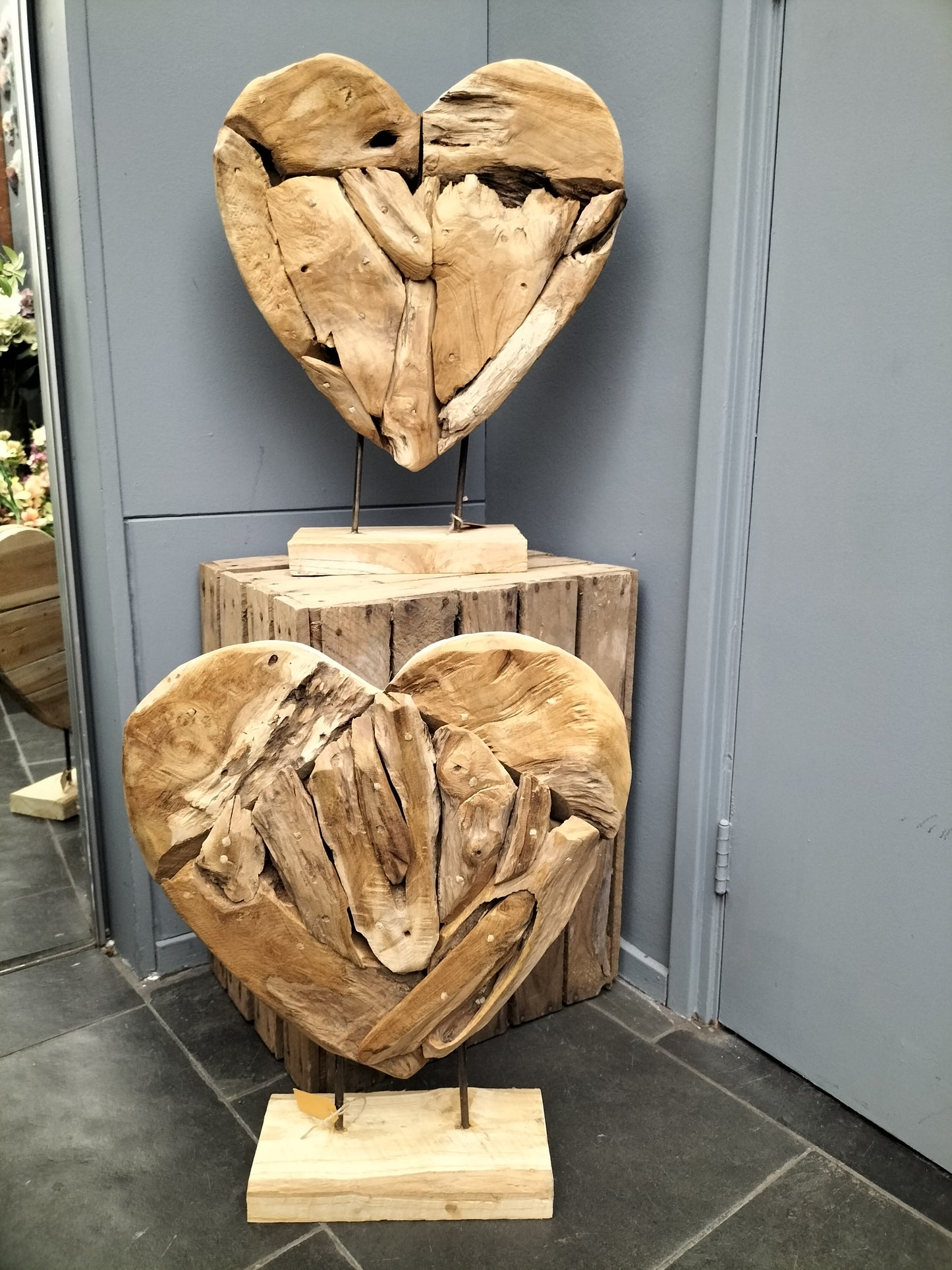 Groot houten hart - 50cm X 40cm