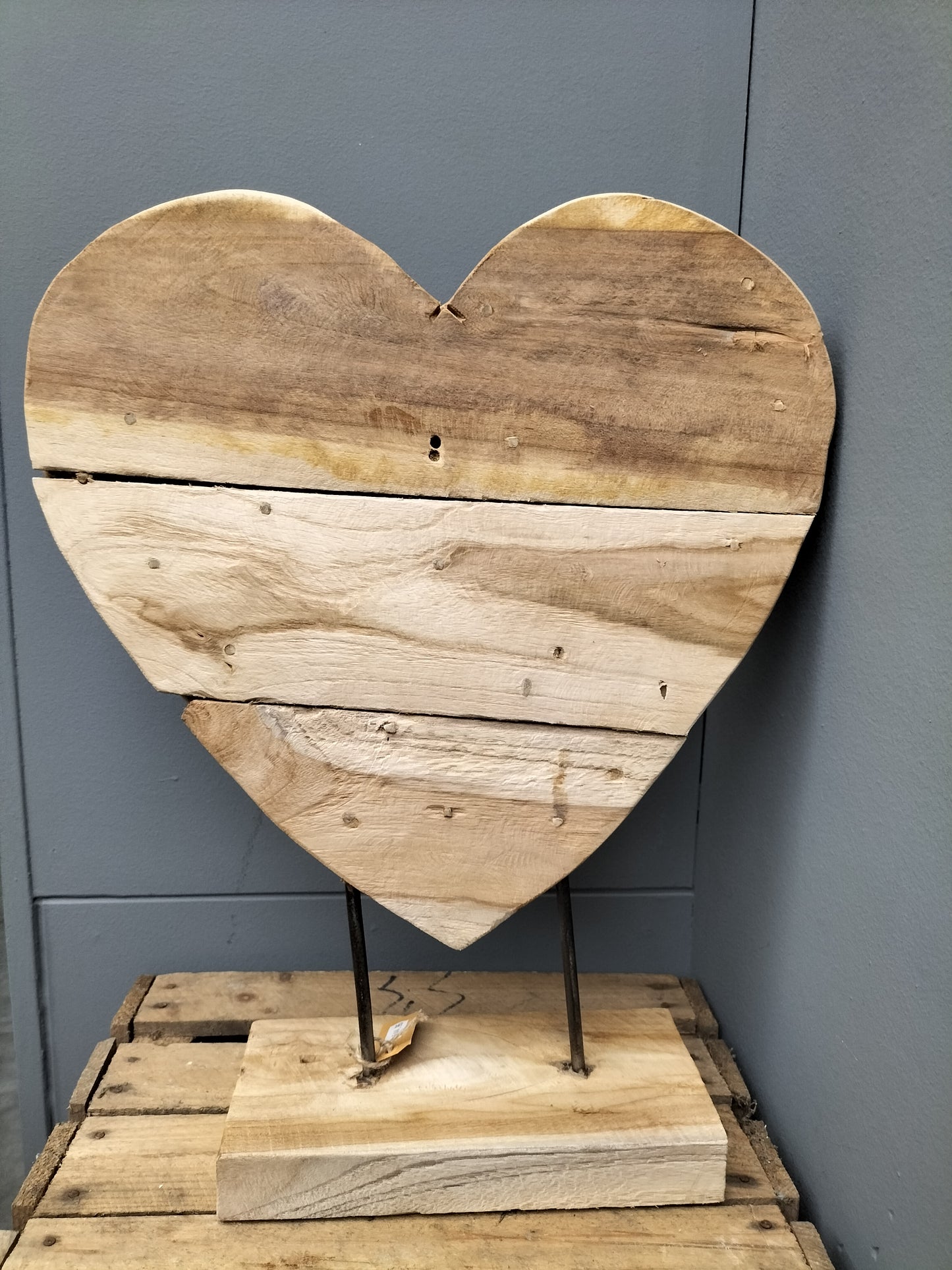 Groot houten hart - 50cm X 40cm